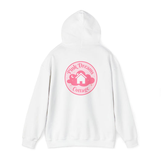 Pink Dreams Cottage Hooded Sweatshirt