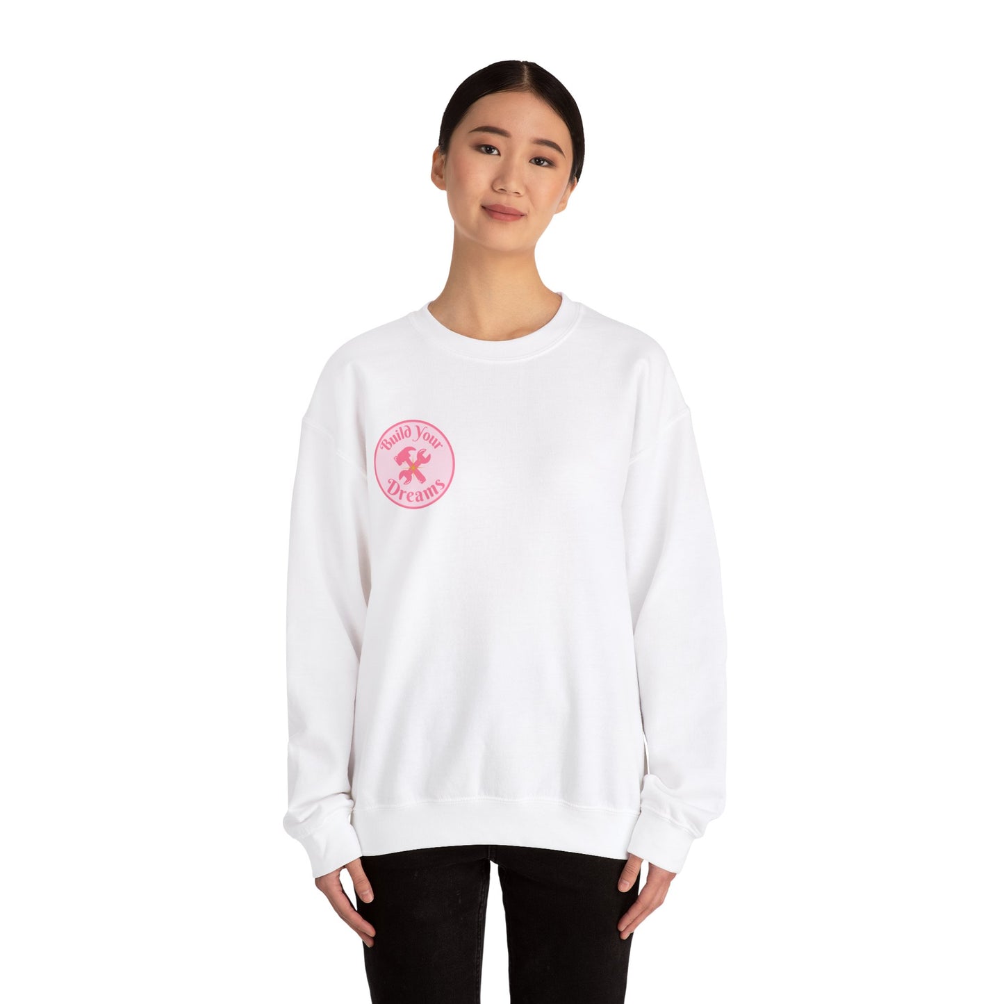 Pink Dreams Cottage Crew Neck Sweatshirt